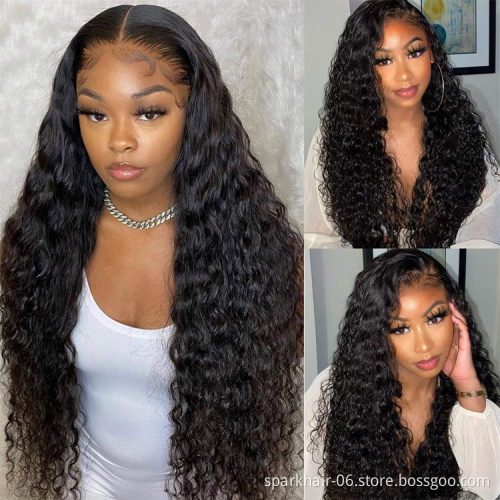 Hd Transparent Swiss Lace Front Wig Human Hair 360 Lace Frontal Wig Glueless Brazilian 100% Virgin Full Lace Wig